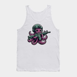 Tactical Octopus Adventure Tee: Where Intelligence Meets Style Tank Top